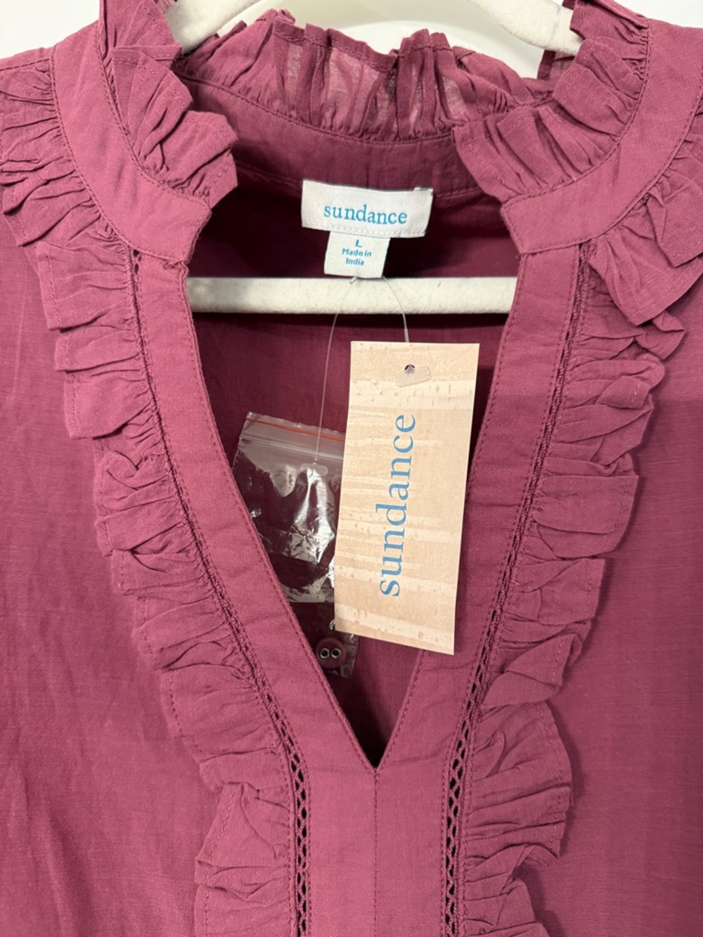 Sundance Mauve Ruffle Tiered Dress - Picture 2 of 8
